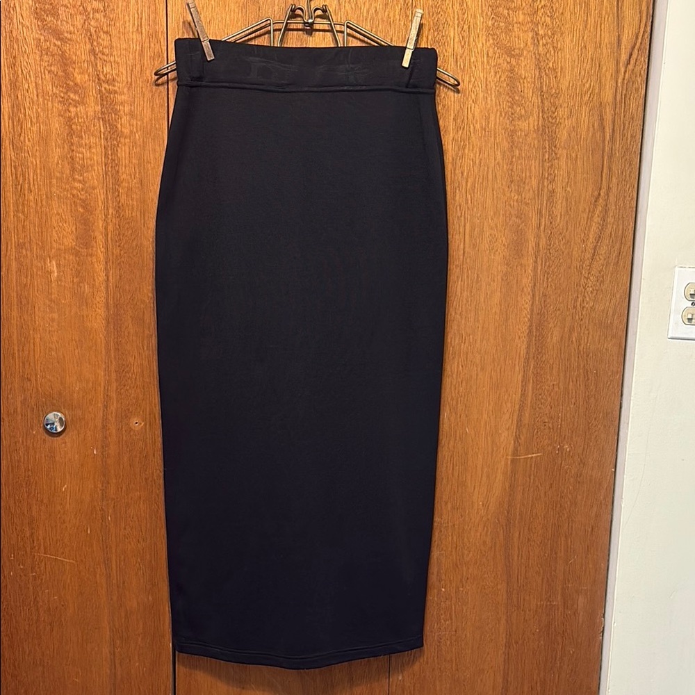 Motherhood Black Midi Pencil Skirt